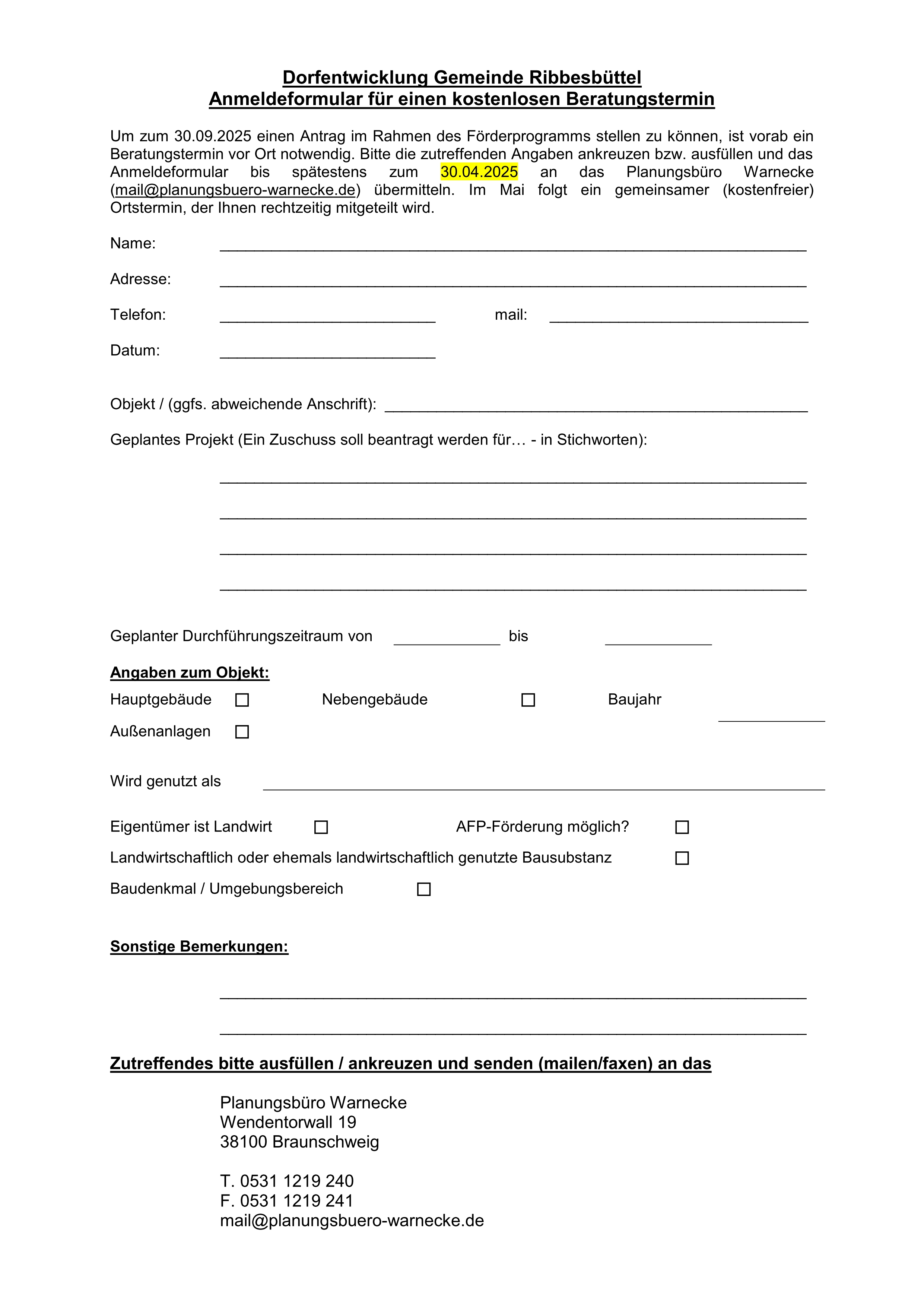 2025 Private Antragstellung Download